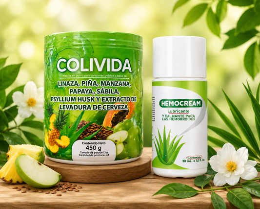 Combo Desintoxicación y Alivio - Colivida y Hemocream