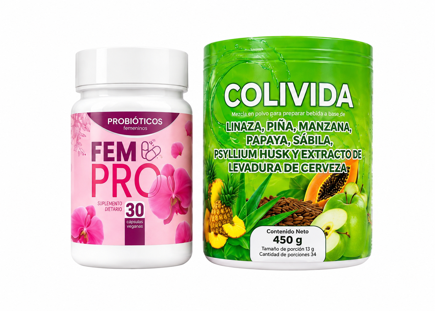 Combo Bienestar Integral Mujer - Fem Pro y Colivida